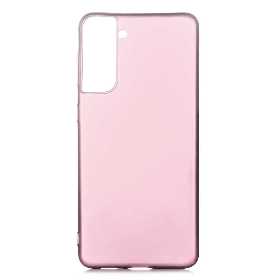 Galaxy S21 Plus Kılıf Zore Premier Silikon Kapak Rose Gold