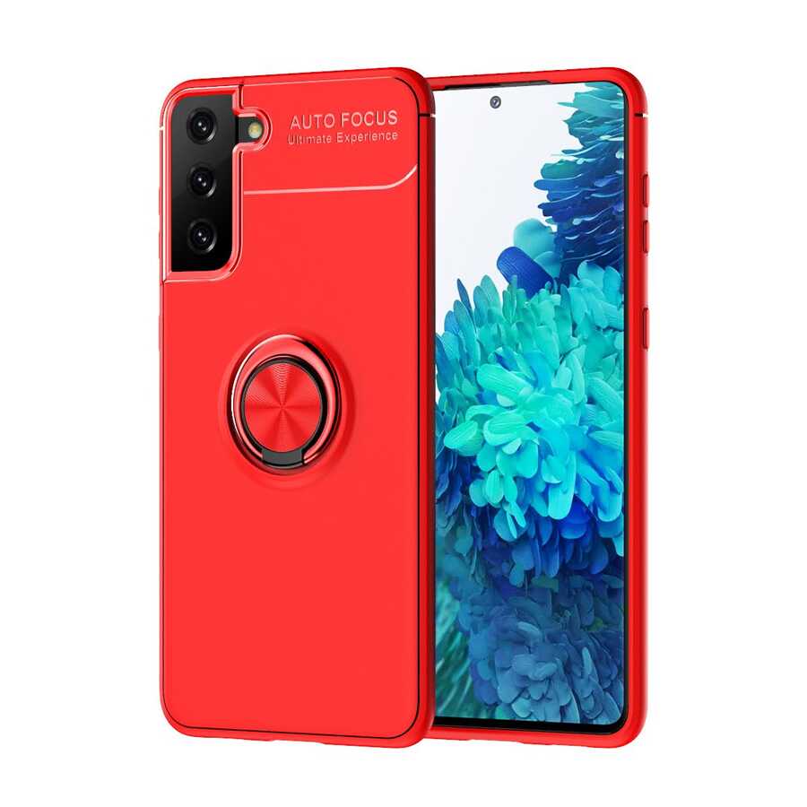 Galaxy S21 Plus Kılıf Zore Ravel Silikon Kapak Siyah
