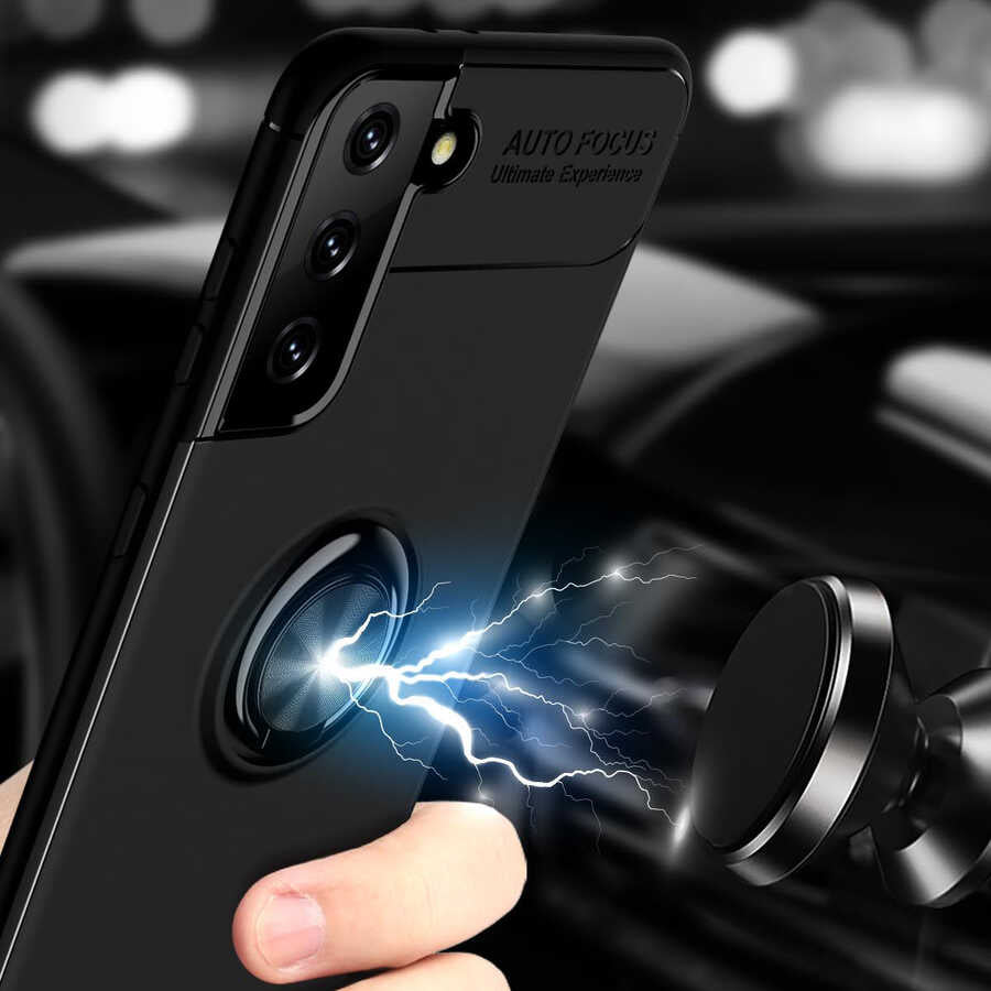 Galaxy S21 Plus Kılıf Zore Ravel Silikon Kapak Mavi