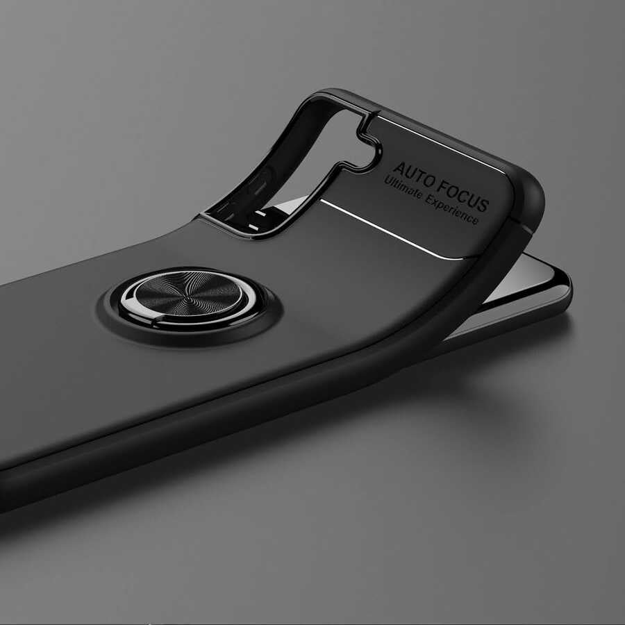 Galaxy S21 Plus Kılıf Zore Ravel Silikon Kapak Siyah