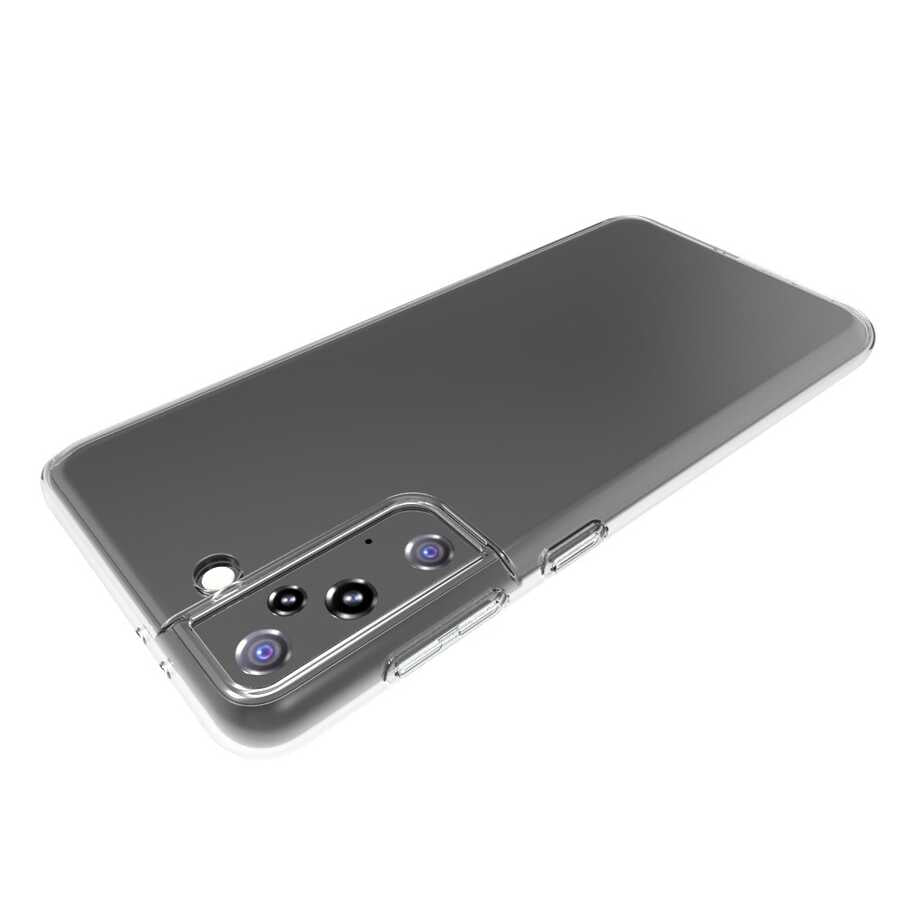 Galaxy S21 Plus Kılıf Zore Süper Silikon Kapak Renksiz