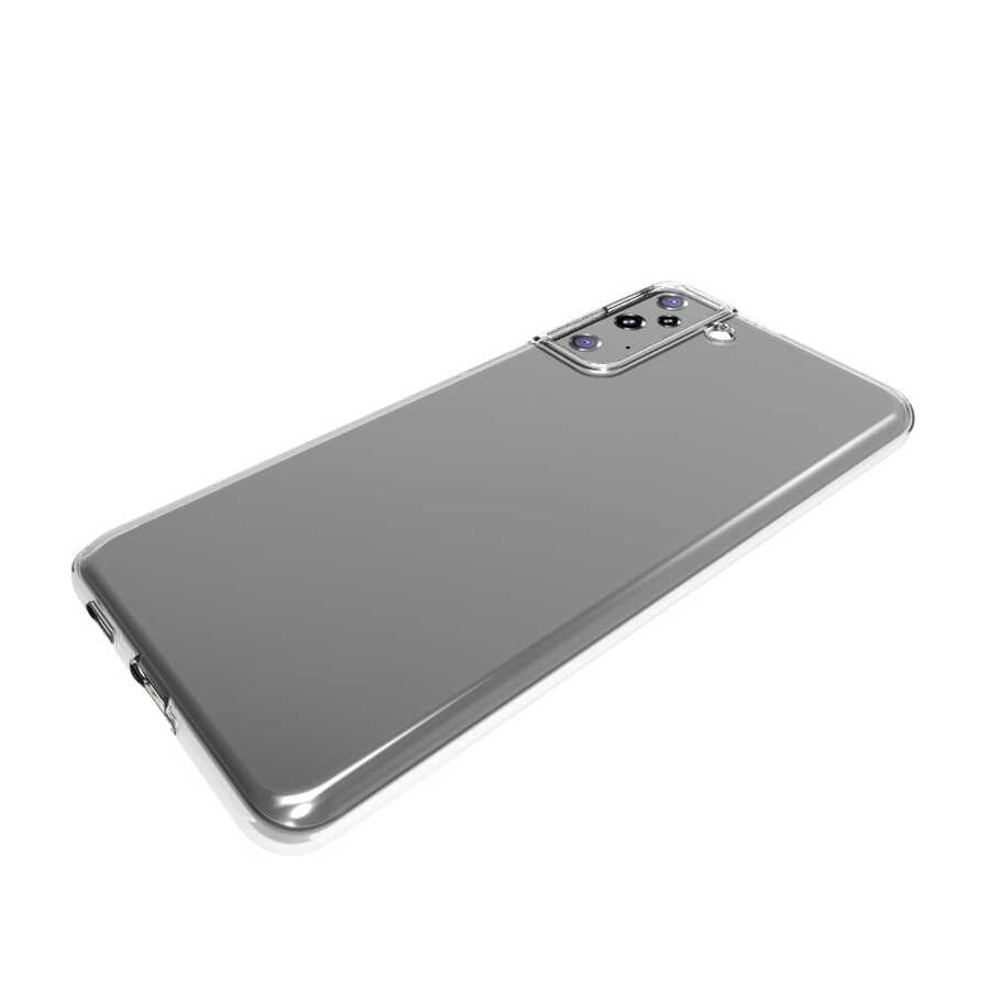 Galaxy S21 Plus Kılıf Zore Süper Silikon Kapak Renksiz