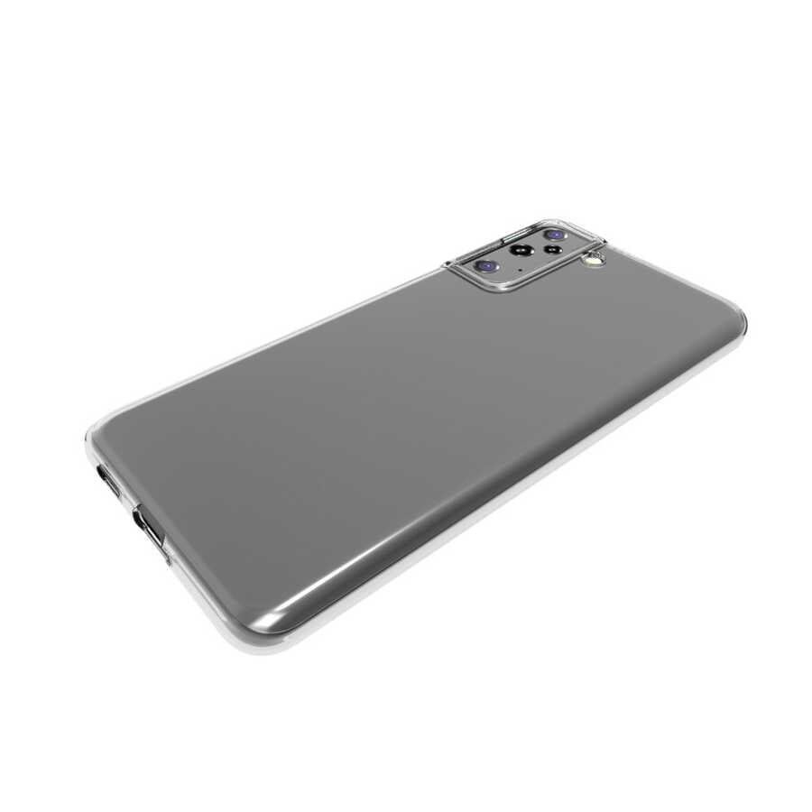 Galaxy S21 Plus Kılıf Zore Süper Silikon Kapak Renksiz