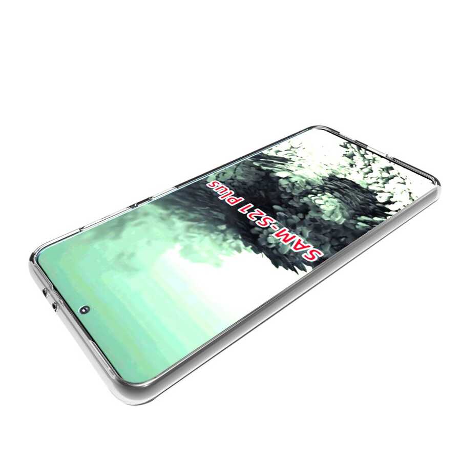 Galaxy S21 Plus Kılıf Zore Süper Silikon Kapak Renksiz