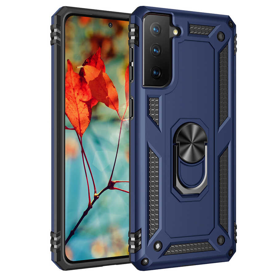 Galaxy S21 Plus Kılıf Zore Vega Kapak Rose Gold