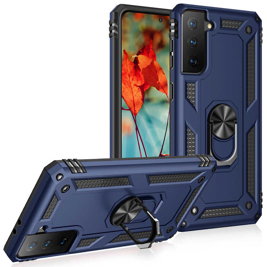 Galaxy S21 Plus Kılıf Zore Vega Kapak Rose Gold