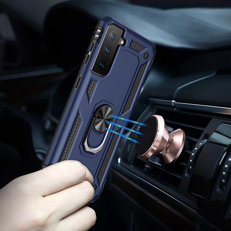 Galaxy S21 Plus Kılıf Zore Vega Kapak Kırmızı