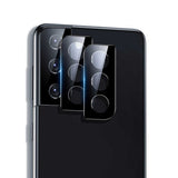 Galaxy S21 Plus Zore Kamera Lens Koruyucu Cam Filmi Siyah