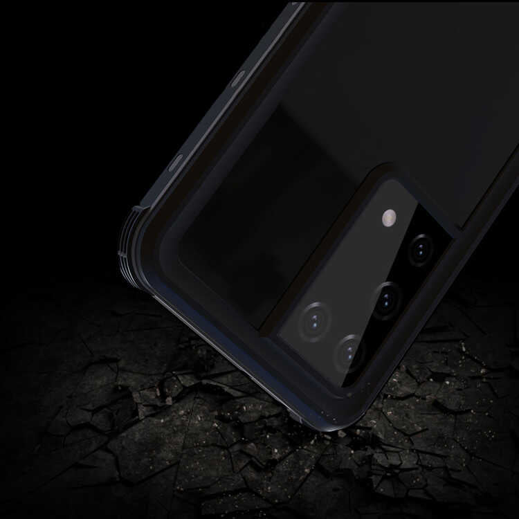 Galaxy S21 Ultra Kılıf 1-1 Su Geçirmez Kılıf Siyah