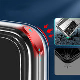 Galaxy S21 Ultra Kılıf Standlı Şeffaf Silikon Zore L-Stand Kapak Renksiz