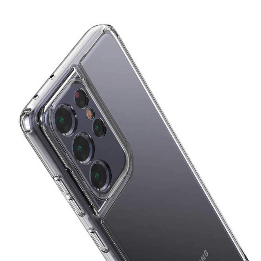 Galaxy S21 Ultra Kılıf Zore Coss Kapak Renksiz