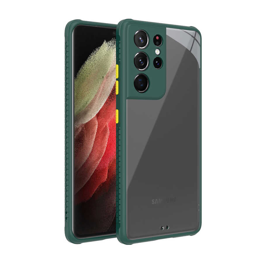 Galaxy S21 Ultra Kılıf Zore Kaff Kapak Mor
