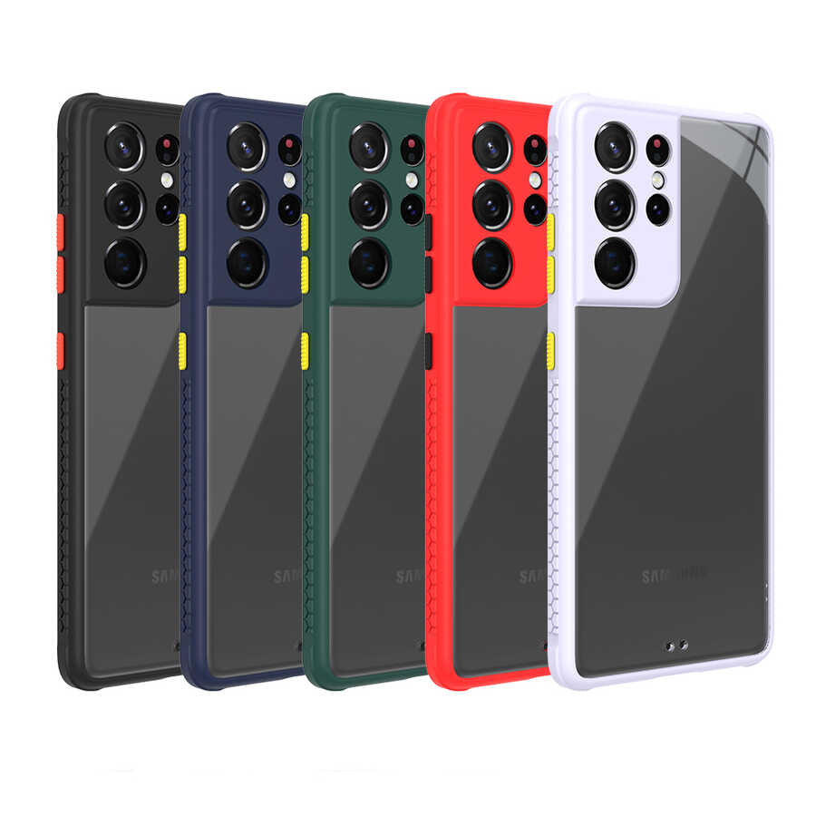 Galaxy S21 Ultra Kılıf Zore Kaff Kapak Siyah