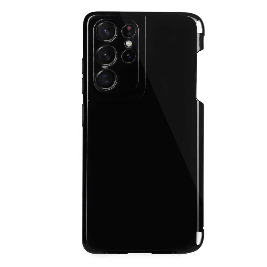 Galaxy S21 Ultra Kılıf Zore Kalem Bölmeli Süper Silikon Kapak Renksiz