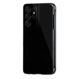 Galaxy S21 Ultra Kılıf Zore Kalem Bölmeli Süper Silikon Kapak Siyah