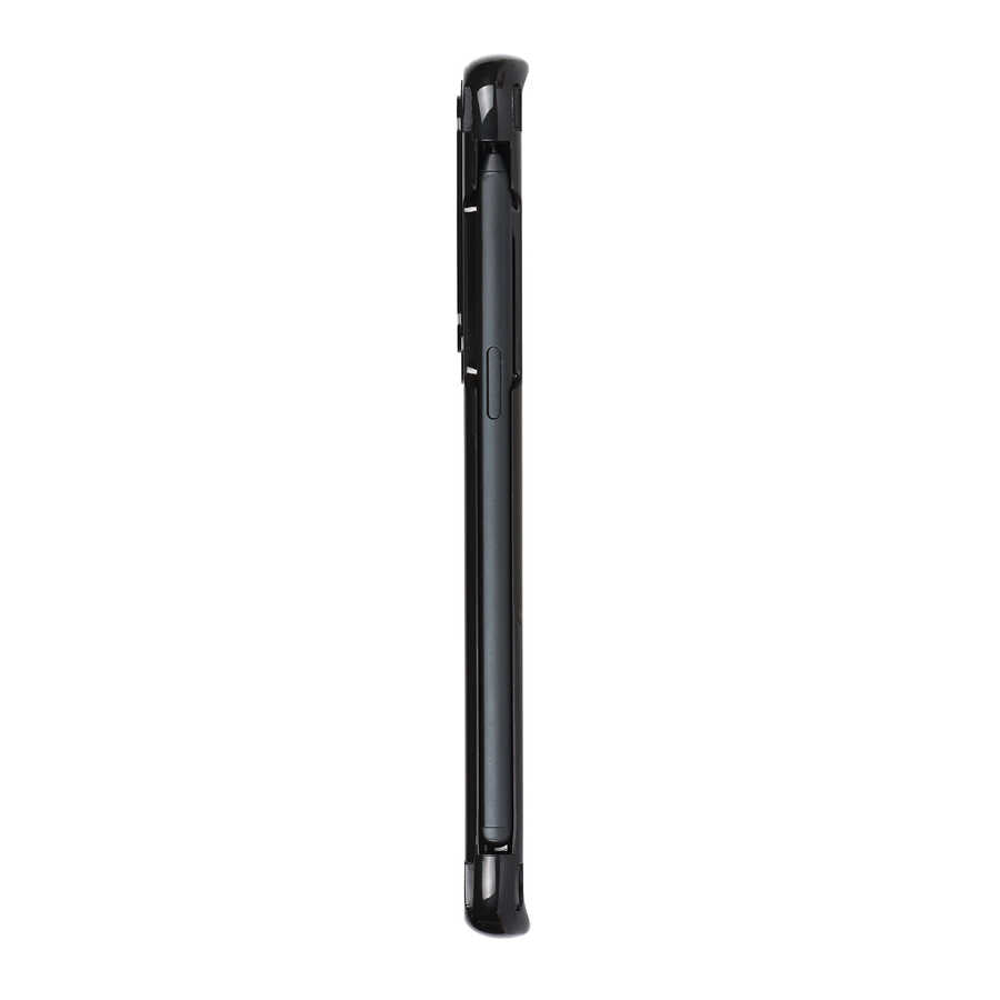 Galaxy S21 Ultra Kılıf Zore Kalem Bölmeli Süper Silikon Kapak Siyah