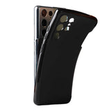 Galaxy S21 Ultra Kılıf Zore Kalem Bölmeli Süper Silikon Kapak Renksiz