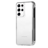 Galaxy S21 Ultra Kılıf Zore Kalem Bölmeli Süper Silikon Kapak Siyah