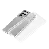 Galaxy S21 Ultra Kılıf Zore Kalem Bölmeli Süper Silikon Kapak Renksiz