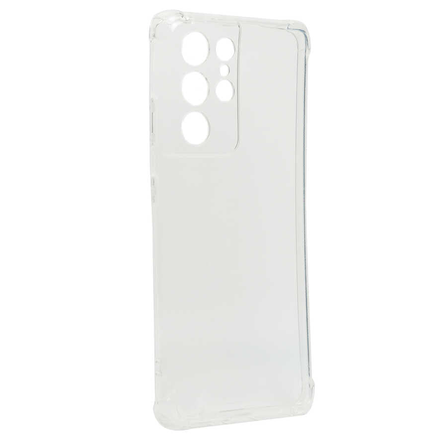 Galaxy S21 Ultra Kılıf Zore Kamera Korumalı Nitro Anti Shock Silikon Renksiz