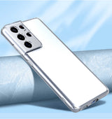 Galaxy S21 Ultra Kılıf Zore Kamera Korumalı Süper Silikon Kapak Renksiz