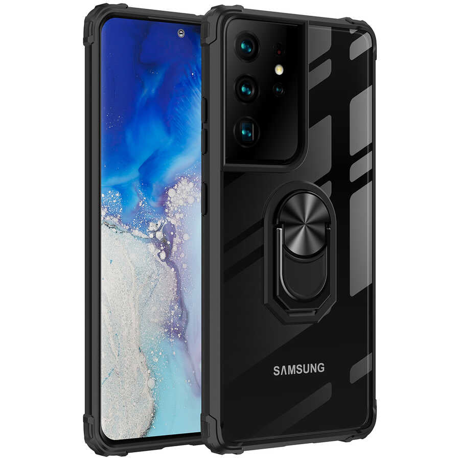 Galaxy S21 Ultra Kılıf Zore Mola Kapak Kırmızı