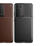 Galaxy S21 Ultra Kılıf Zore Negro Silikon Kapak Kahverengi