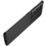 Galaxy S21 Ultra Kılıf Zore Negro Silikon Kapak Kahverengi