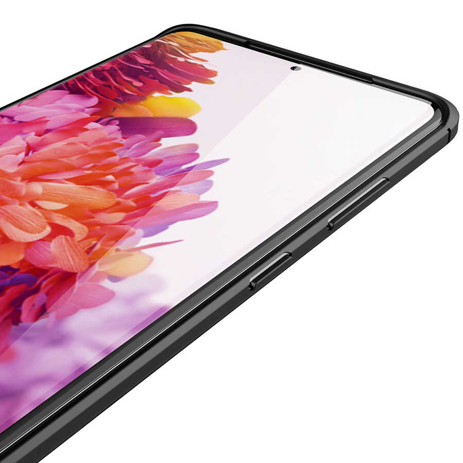 Galaxy S21 Ultra Kılıf Zore Niss Silikon Kapak Kırmızı