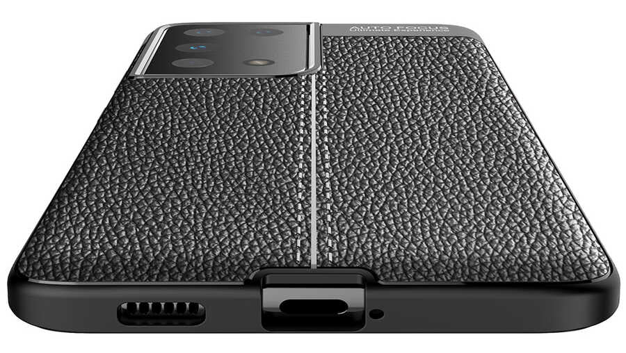 Galaxy S21 Ultra Kılıf Zore Niss Silikon Kapak Siyah