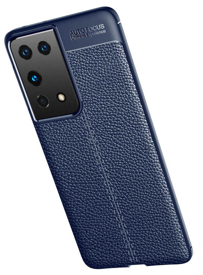 Galaxy S21 Ultra Kılıf Zore Niss Silikon Kapak Lacivert