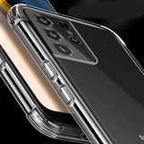 Galaxy S21 Ultra Kılıf Zore Nitro Anti Shock Silikon Renksiz