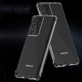 Galaxy S21 Ultra Kılıf Zore Nitro Anti Shock Silikon Renksiz
