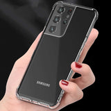 Galaxy S21 Ultra Kılıf Zore Nitro Anti Shock Silikon Renksiz