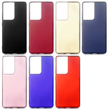 Galaxy S21 Ultra Kılıf Zore Premier Silikon Kapak Kırmızı