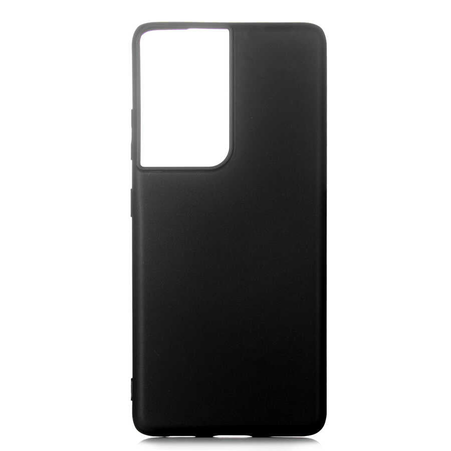 Galaxy S21 Ultra Kılıf Zore Premier Silikon Kapak Siyah