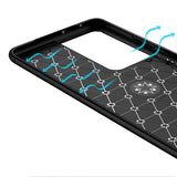 Galaxy S21 Ultra Kılıf Zore Ravel Silikon Kapak Mavi