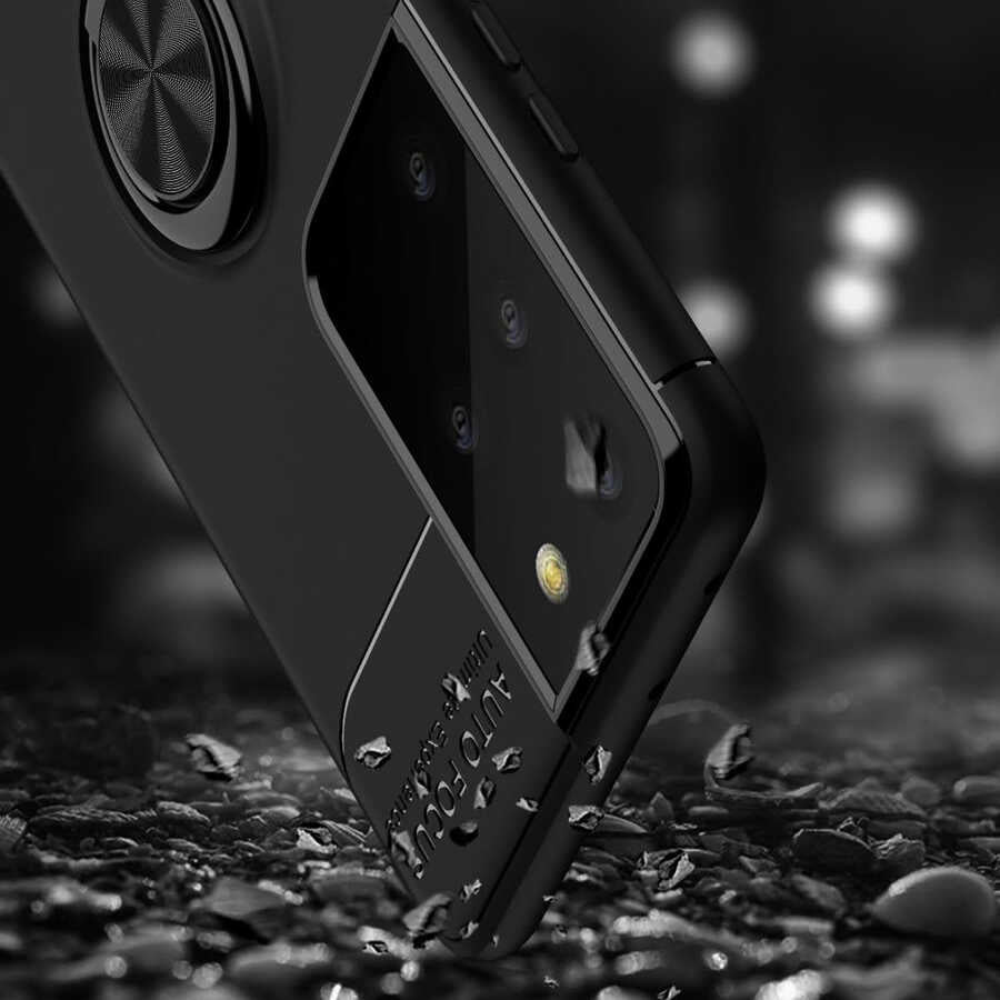 Galaxy S21 Ultra Kılıf Zore Ravel Silikon Kapak Kırmızı