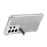 Galaxy S21 Ultra Kılıf Zore Standlı Süper Silikon Kapak Renksiz