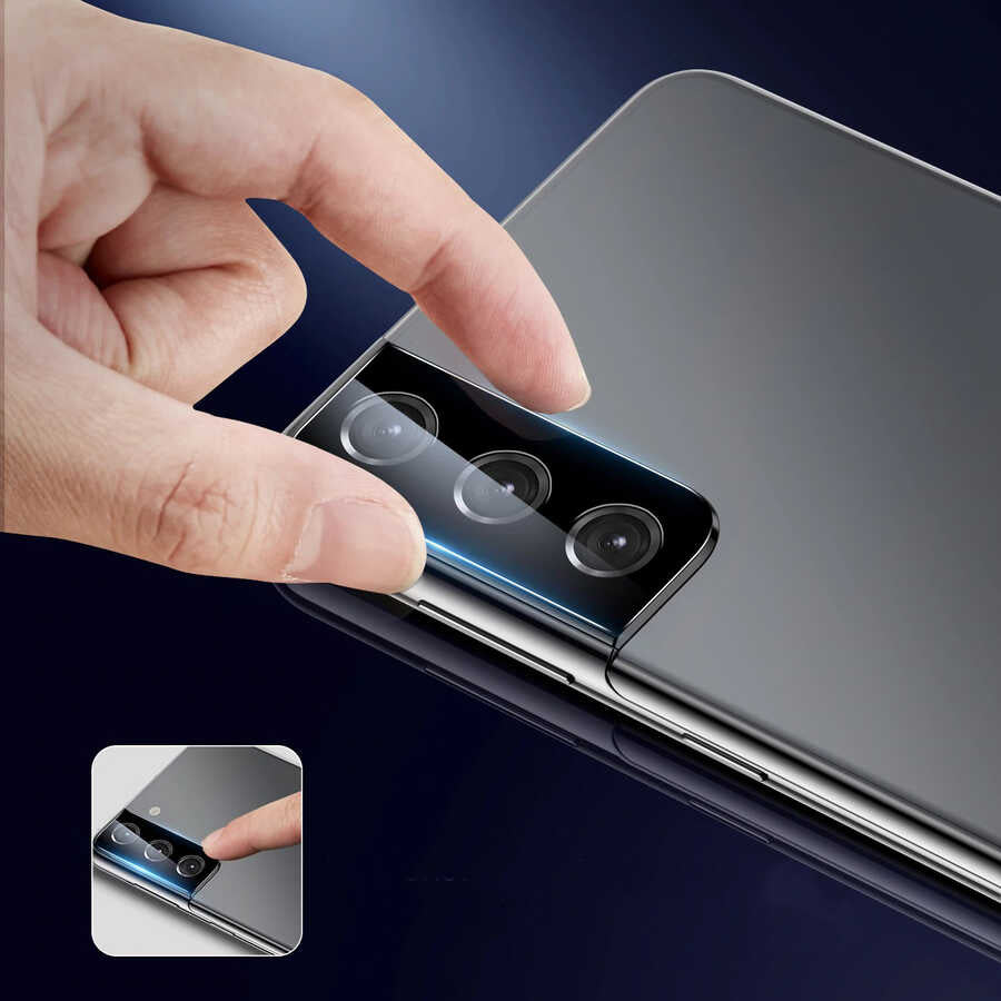 Galaxy S21 Ultra Zore 3D Kamera Camı Siyah