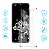 Galaxy S21 Ultra Zore Süper Pet Ekran Koruyucu Jelatin Siyah