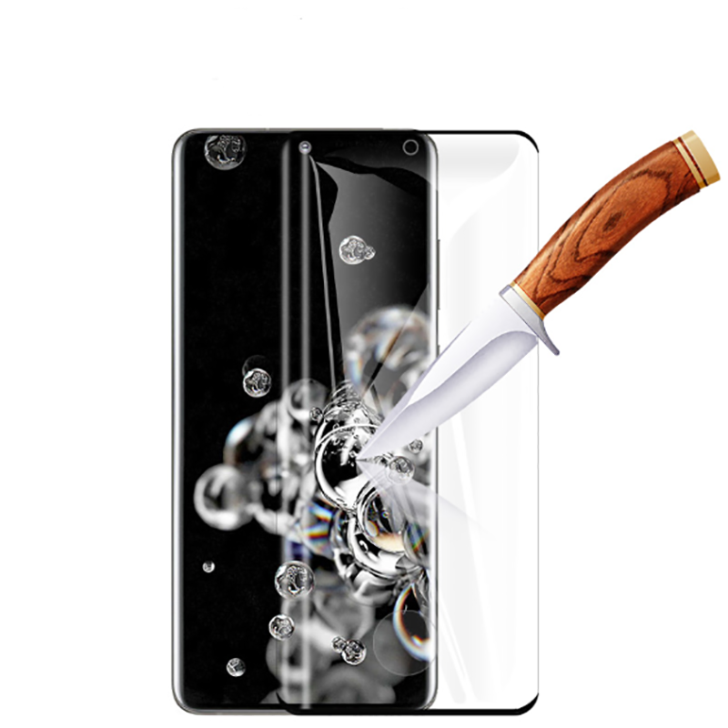 Galaxy S21 Ultra Zore Süper Pet Ekran Koruyucu Jelatin Siyah
