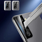 Galaxy S21 Zore 3D Kamera Camı Siyah
