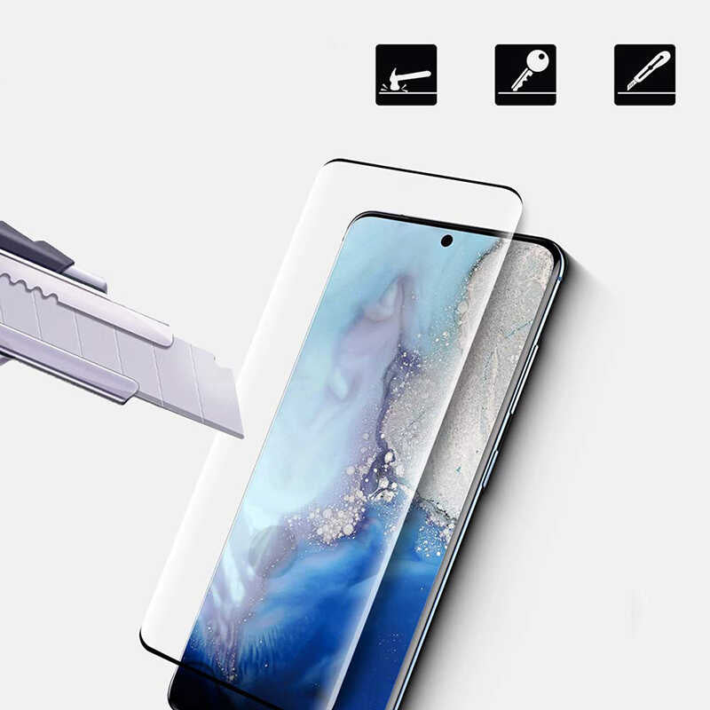 Galaxy S21 Zore Süper Pet Ekran Koruyucu Jelatin Siyah