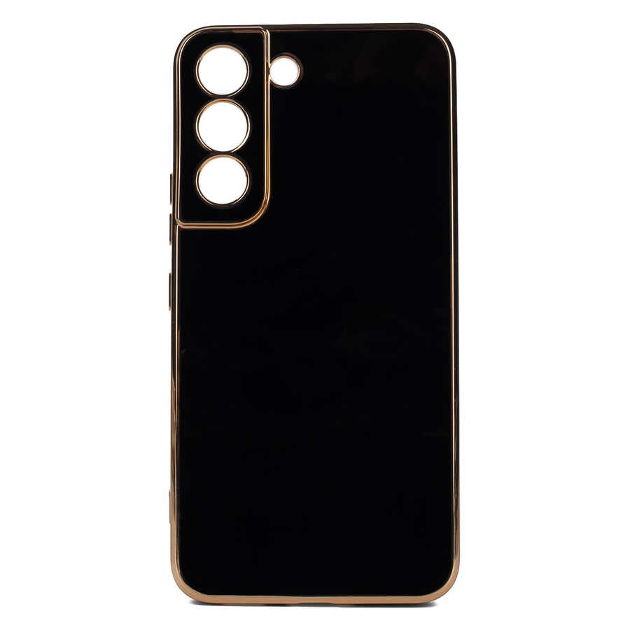 Galaxy S22 Kılıf Zore Bark Kapak Siyah