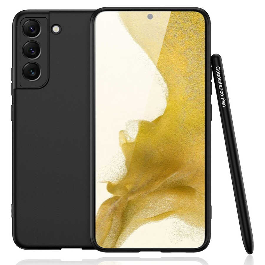 Galaxy S22 Kılıf Zore Kalemli Ays Kapak Siyah