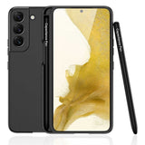 Galaxy S22 Kılıf Zore Kalemli Kıpta Kapak Mürdüm