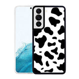 Galaxy S22 Kılıf Zore M-Fit Desenli Kapak Cow No1