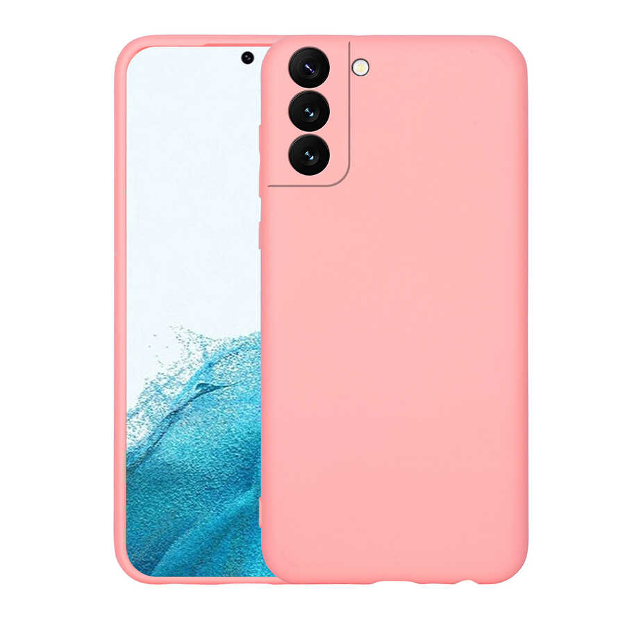 Galaxy S22 Kılıf Zore Mara Lansman Kapak Pembe Açık