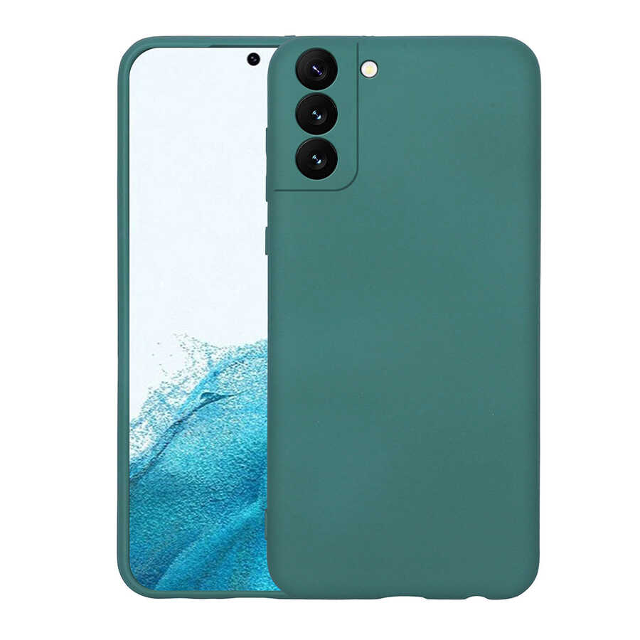 Galaxy S22 Kılıf Zore Mara Lansman Kapak Koyu Yeşil